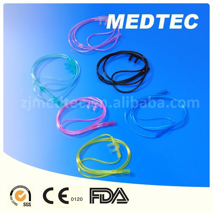 Hospital Use Medical Disposable Sterile Nasal Oxygen Cannula PVC Adult Transparent