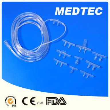 Disposable Medical Soft PVC Nasal Oxygen Cannula Tube with Soft Tips FDA Ce ISO