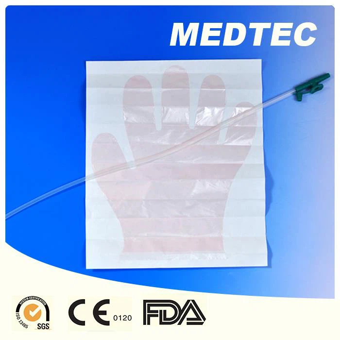 Disposable Medical Suction Catheter Tray Kit with Chimney Valve